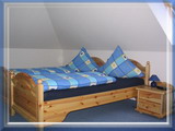 Schlafzimmer der Ferienwohnung Möwe